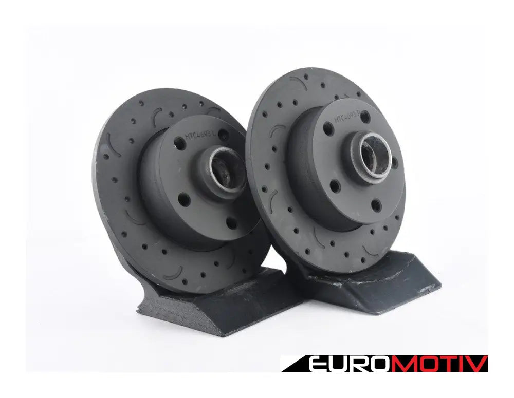 Talon Rear Cross Drilled & Slotted Brake Rotors - Pair (226X10)