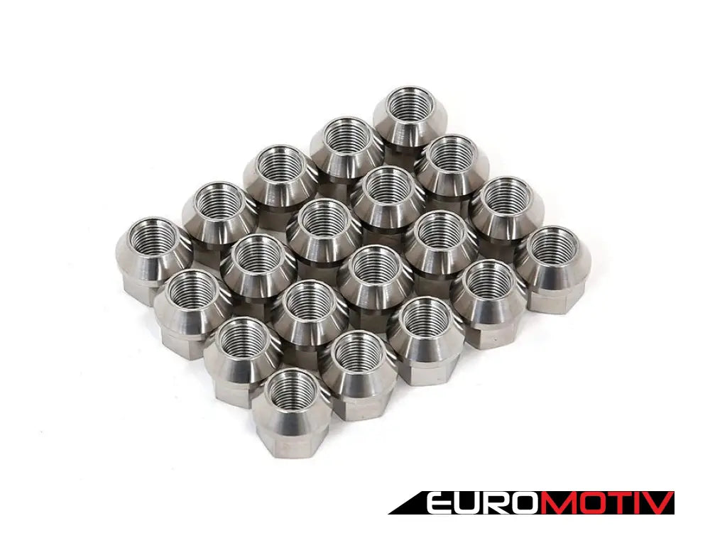 Titanium Conical Seat Lug Nut Set - Open Ended 20 Pieces