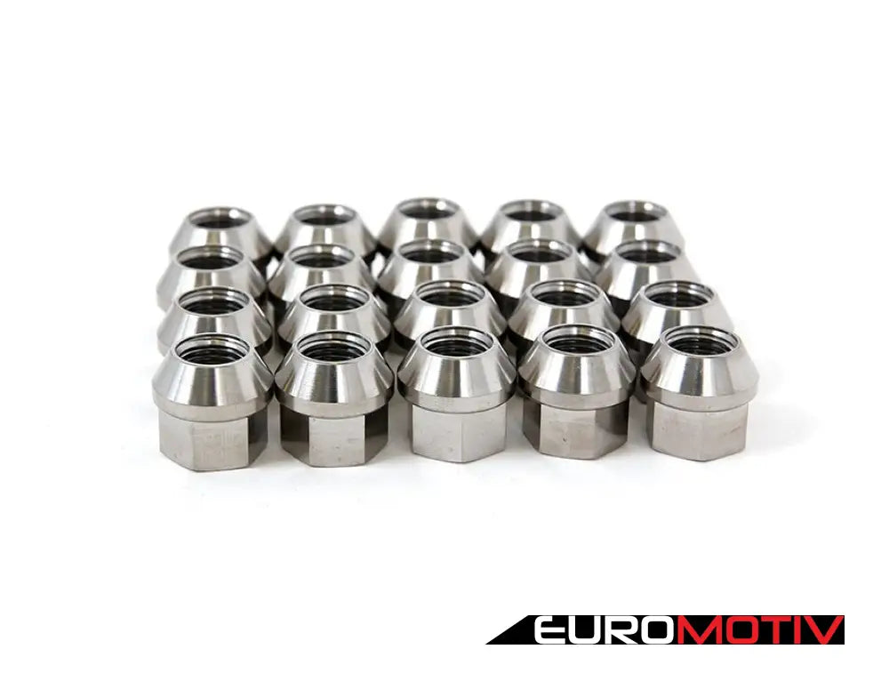 Titanium Conical Seat Lug Nut Set - Open Ended 20 Pieces