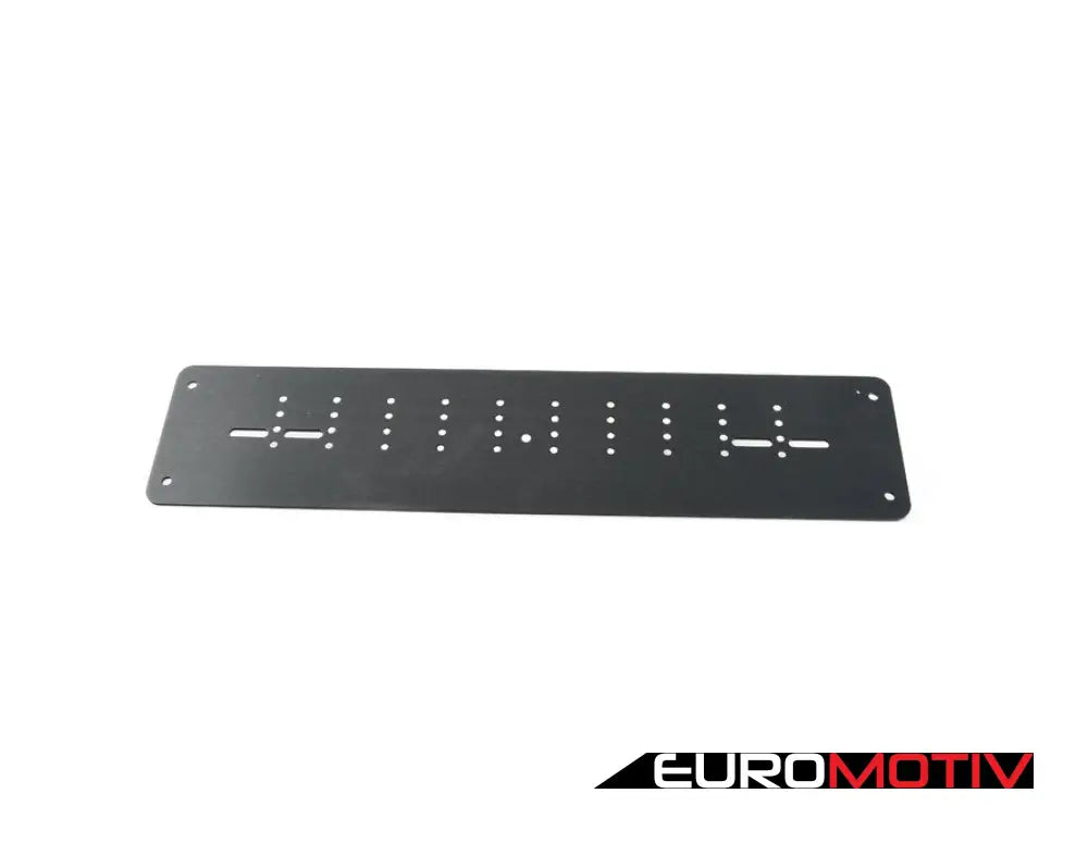 Tow Hook Mounted License Plate Bracket - Euro Size