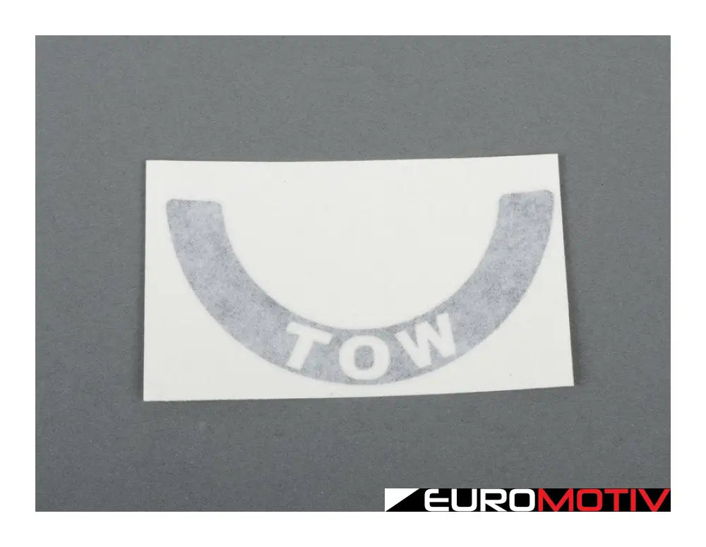 Tow Sticker Pair - Black