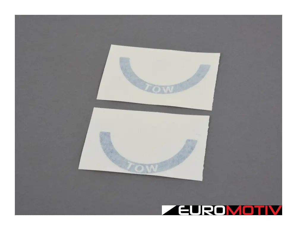 Tow Sticker Pair - Blue