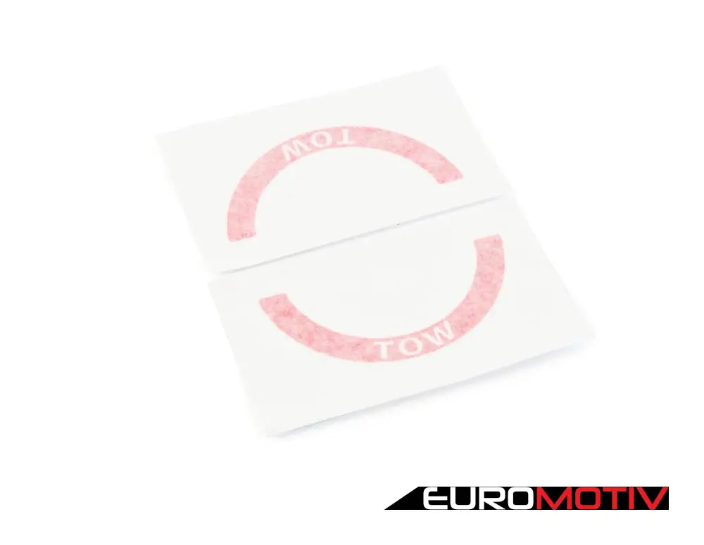 Tow Sticker Pair - Red