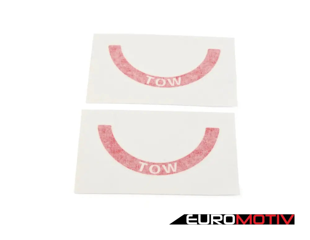 Tow Sticker Pair - Red