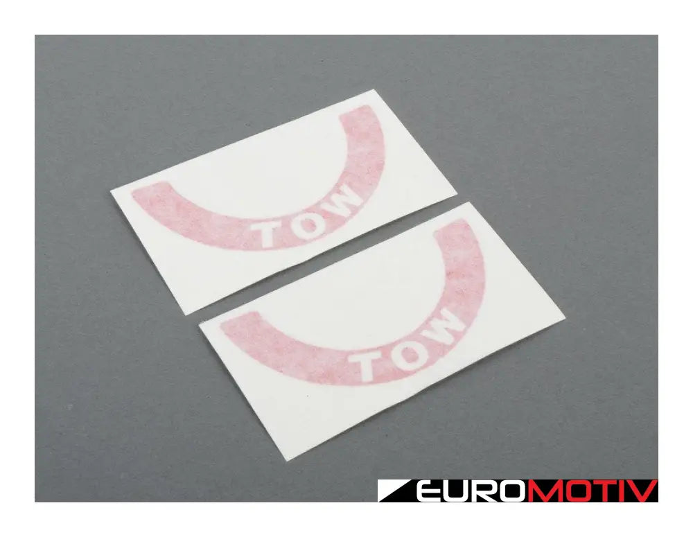 Tow Sticker Pair - Red