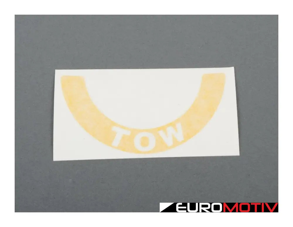 Tow Sticker Pair - Yellow