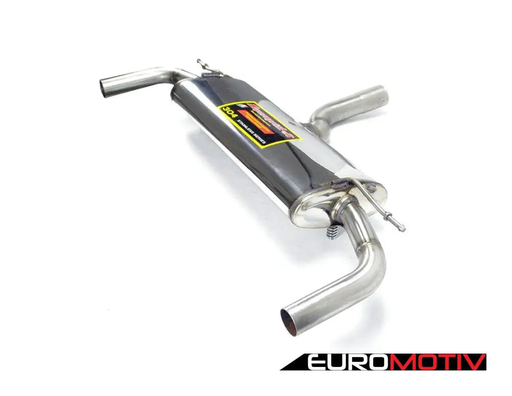 Turbo-Back Exhaust System - Non Resonated Race Black Tips