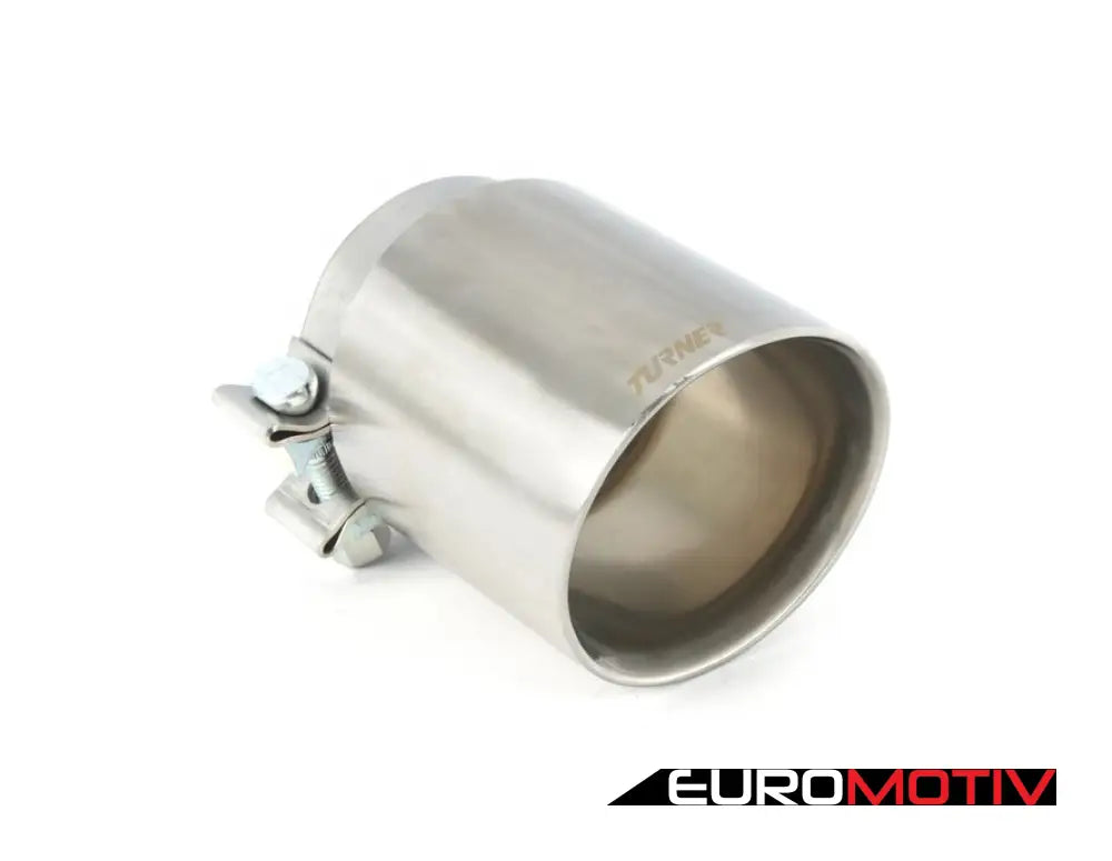 Turner 4’ Universal Double Wall Exhaust Tip W/ Brushed Stainless Finish