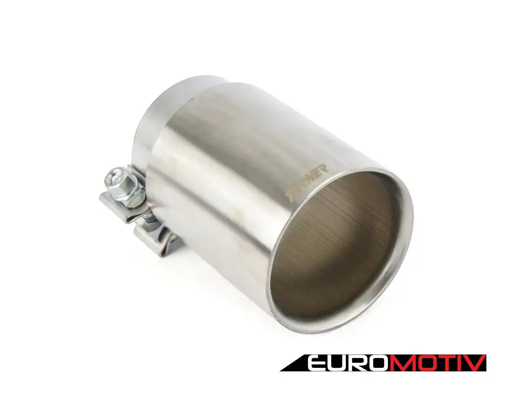 Turner 4’ Universal Double Wall Exhaust Tip W/ Brushed Stainless Finish