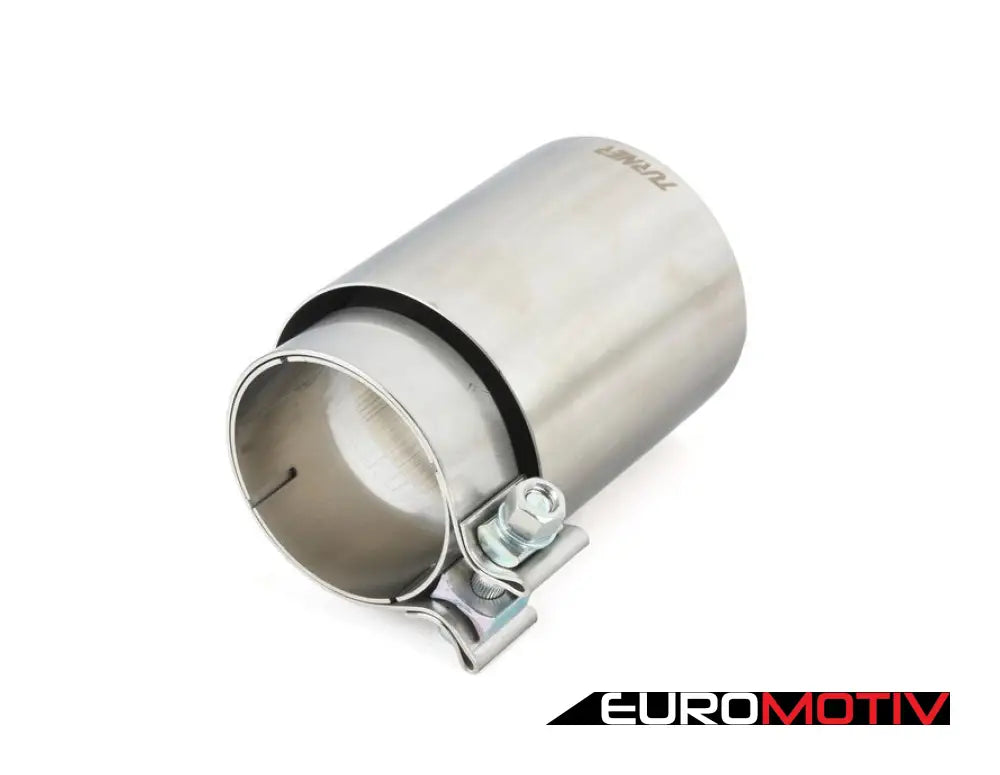 Turner 4’ Universal Double Wall Exhaust Tip W/ Brushed Stainless Finish