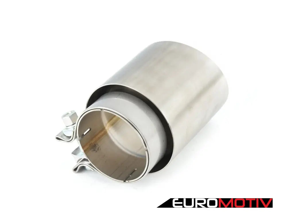 Turner 4’ Universal Double Wall Exhaust Tip W/ Brushed Stainless Finish