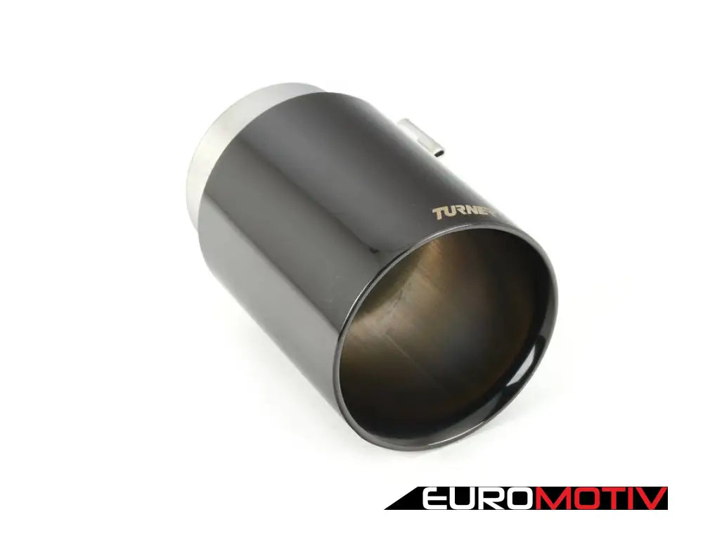 Turner 4’ Universal Double Wall Exhaust Tip W/ Polished Black Chrome Finish