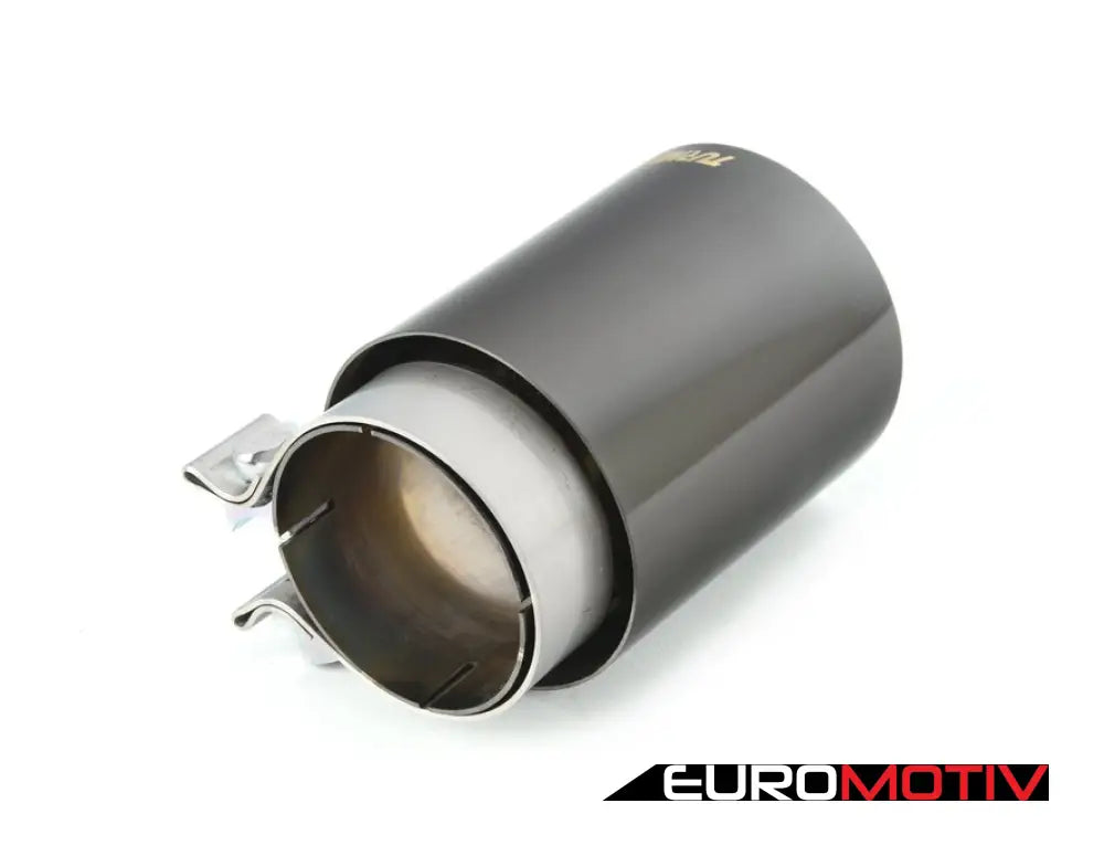 Turner 4’ Universal Double Wall Exhaust Tip W/ Polished Black Chrome Finish