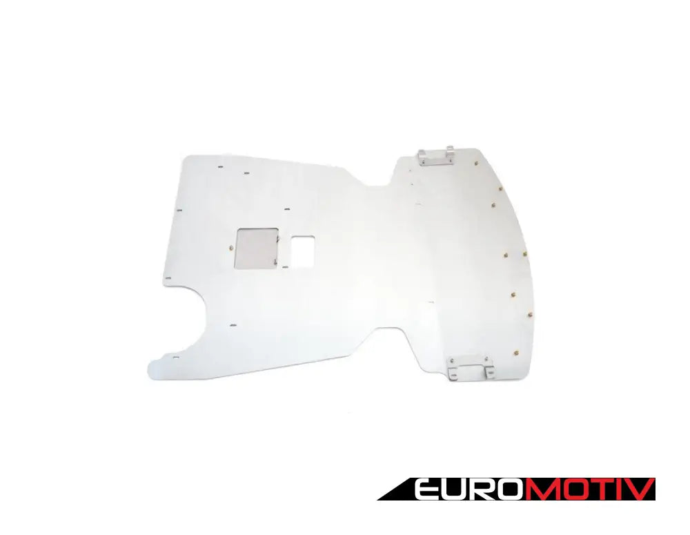 Turner Aluminum Skid Plate - Milled Finish E9X Rwd