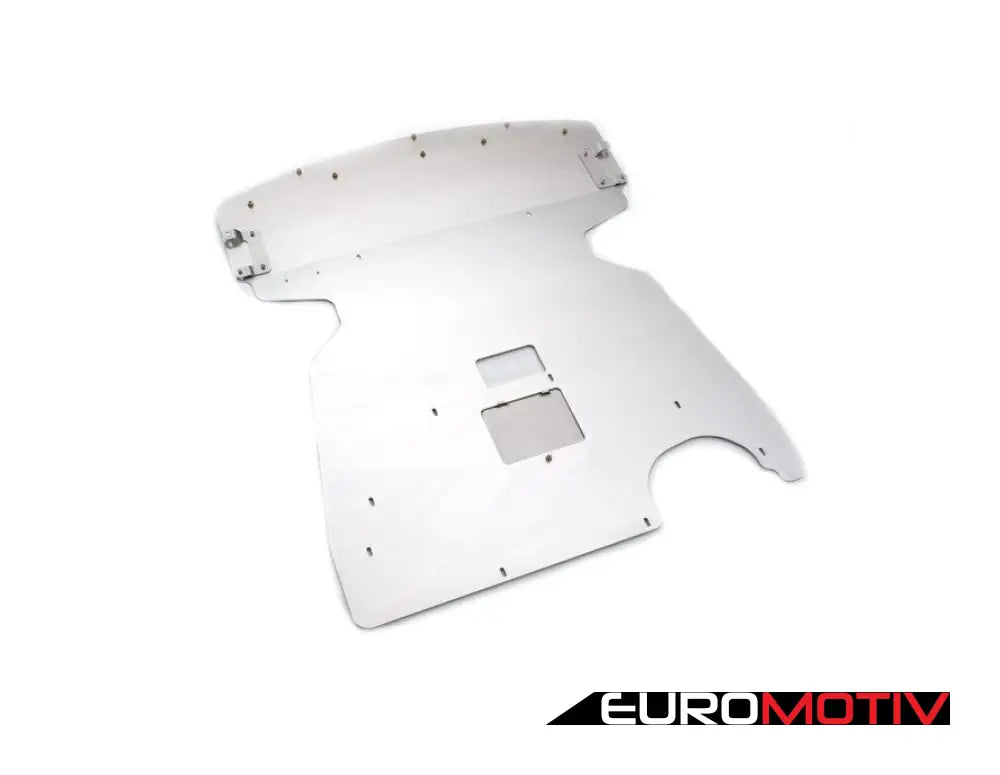 Turner Aluminum Skid Plate - Milled Finish E9X Rwd