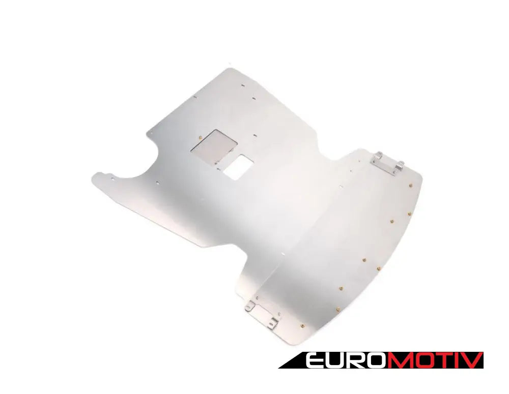 Turner Aluminum Skid Plate - Milled Finish E9X Rwd