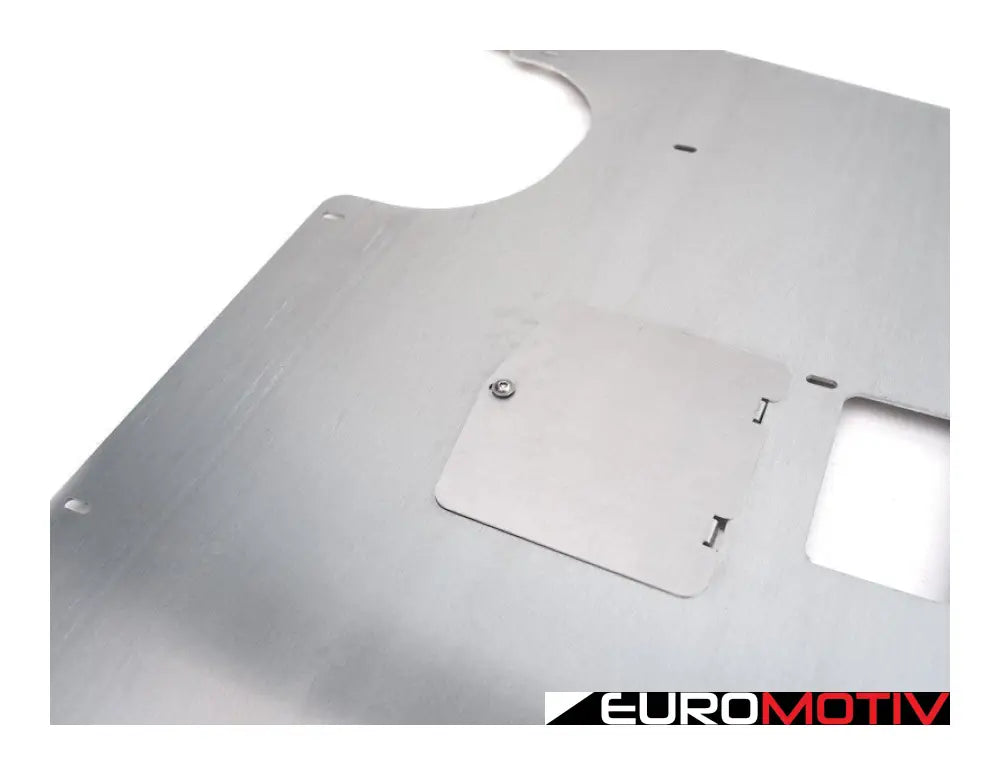 Turner Aluminum Skid Plate - Milled Finish E9X Rwd