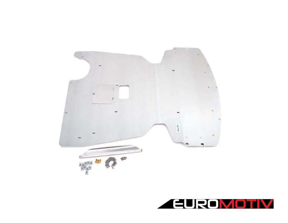 Turner Aluminum Skid Plate - Milled Finish E9X Rwd