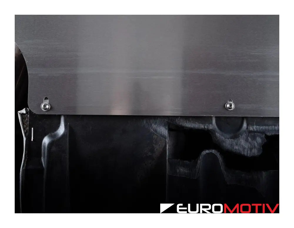 Turner Aluminum Skid Plate - Milled Finish E9X Rwd