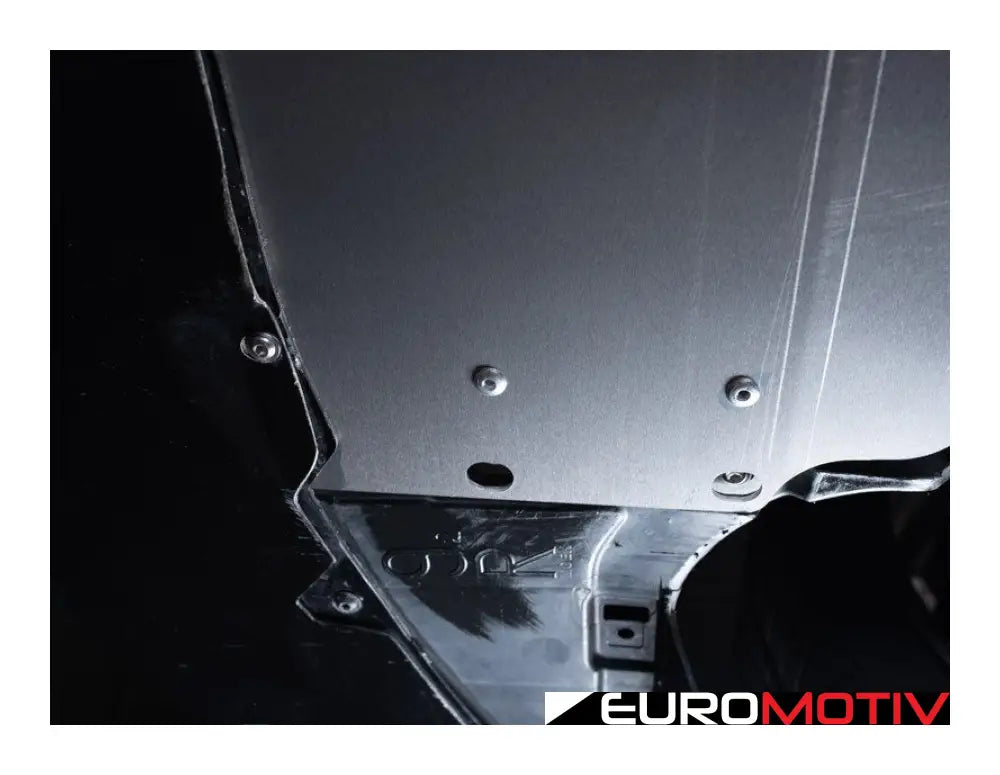 Turner Aluminum Skid Plate - Milled Finish E9X Rwd