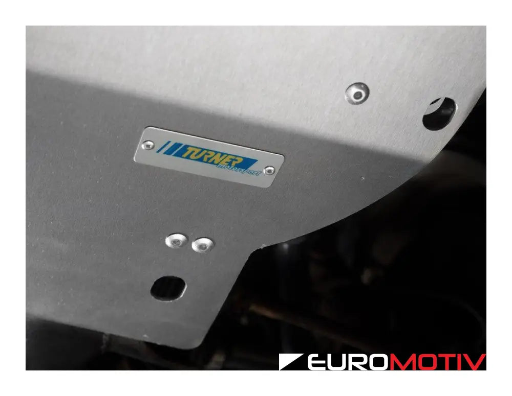 Turner Aluminum Skid Plate - Milled Finish E9X Xdrive