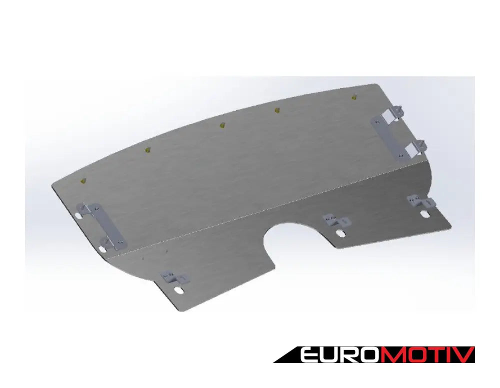 Turner Aluminum Skid Plate - Milled Finish E9X Xdrive