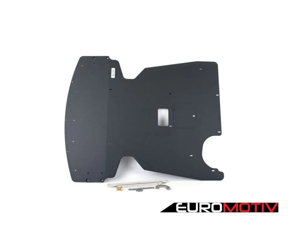 Turner Aluminum Skid Plate - Wrinkle Black E9X Rwd