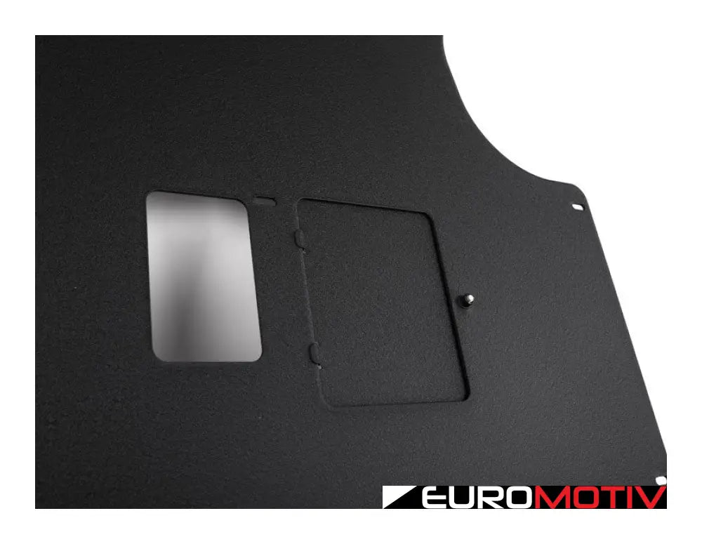 Turner Aluminum Skid Plate - Wrinkle Black E9X Rwd