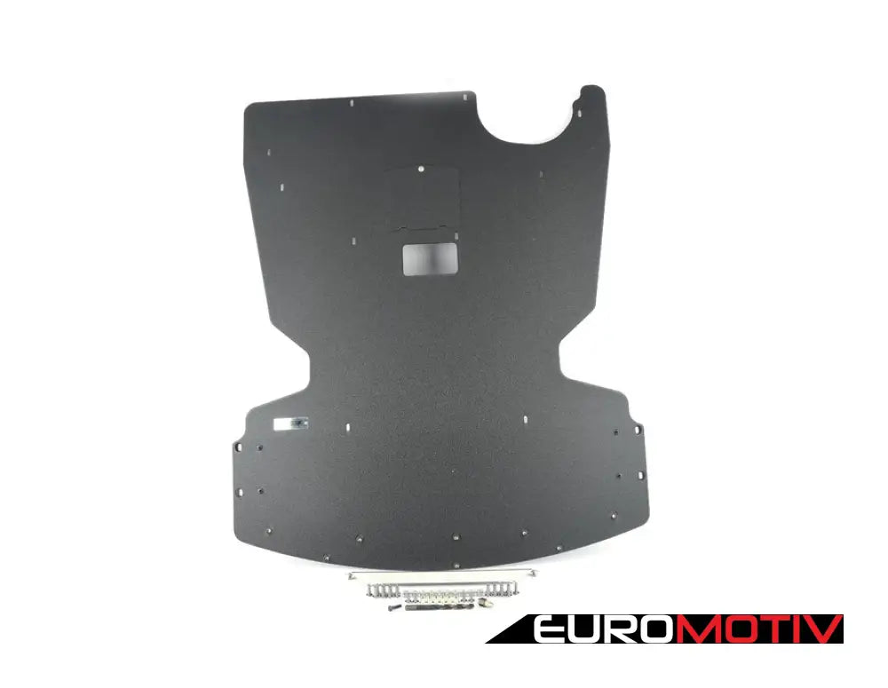 Turner Aluminum Skid Plate - Wrinkle Black E9X Rwd