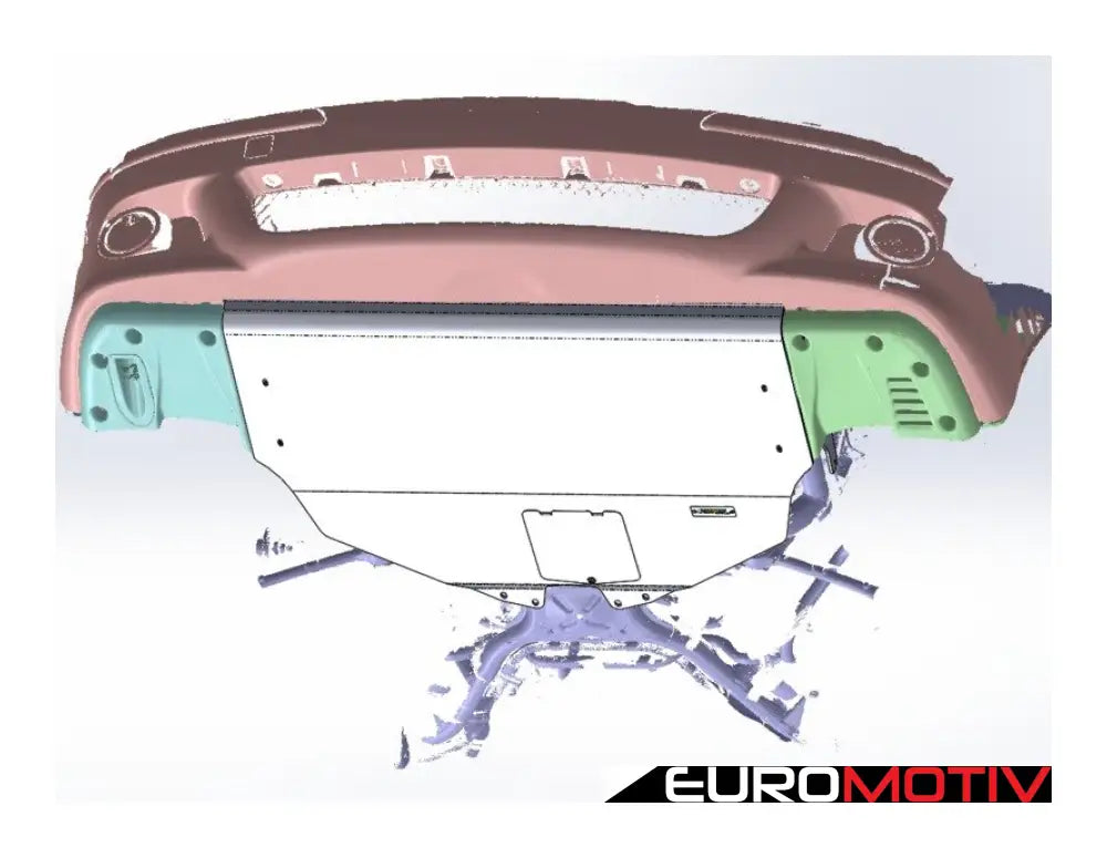 Turner E39 M Aluminium Skid Plate - Wrinkle Black Powder Coat