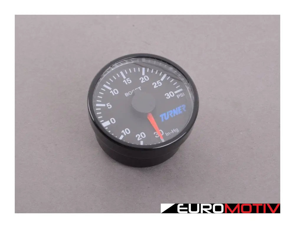 Turner Motorsport 45Mm Boost Gauge - Blue & White