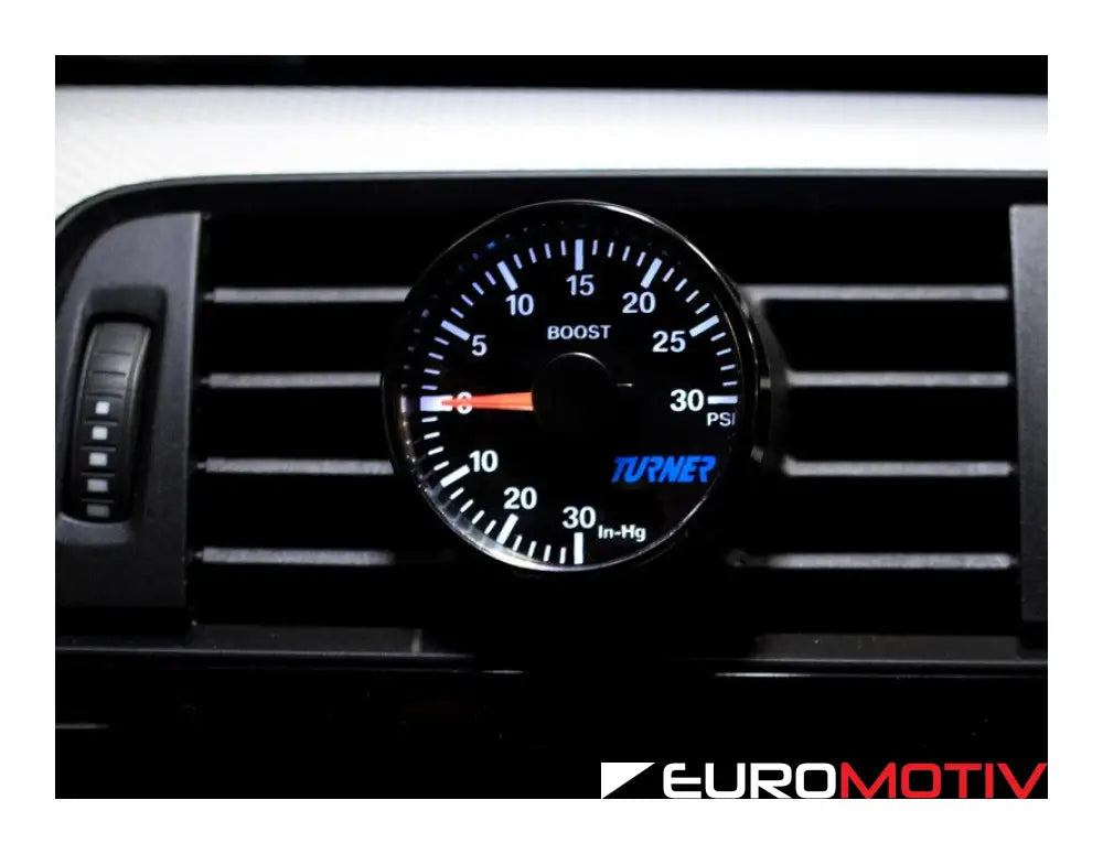 Turner Motorsport 45Mm Boost Gauge - Blue & White