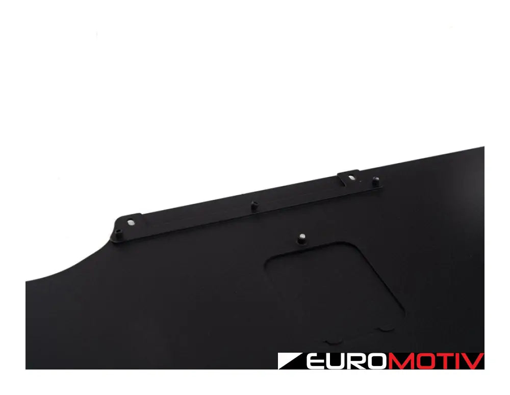 Turner Motorsport Aluminum Skid Plate Kit - Wrinkle Black Powder Coat Finish F2X/3X 2/3/4 Series