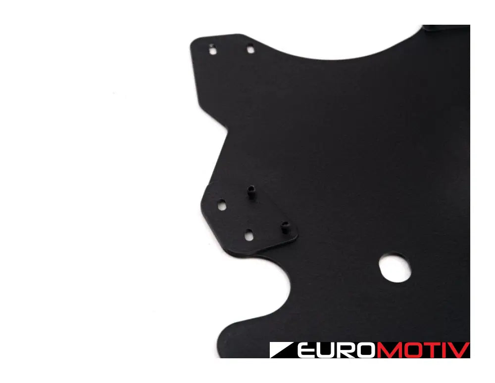 Turner Motorsport Aluminum Skid Plate Kit - Wrinkle Black Powder Coat Finish F2X/3X 2/3/4 Series