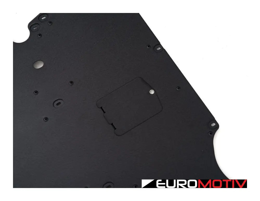 Turner Motorsport Aluminum Skid Plate Kit - Wrinkle Black Powder Coat Finish F2X/3X 2/3/4 Series