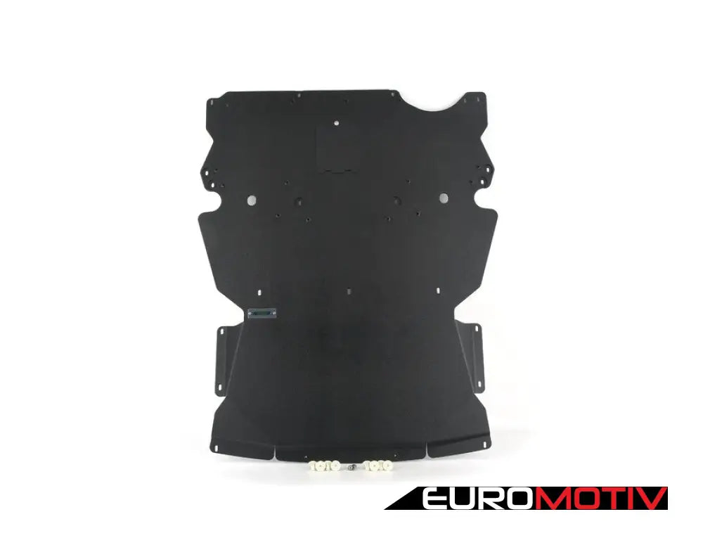 Turner Motorsport Aluminum Skid Plate Kit - Wrinkle Black Powder Coat Finish F2X/3X 2/3/4 Series