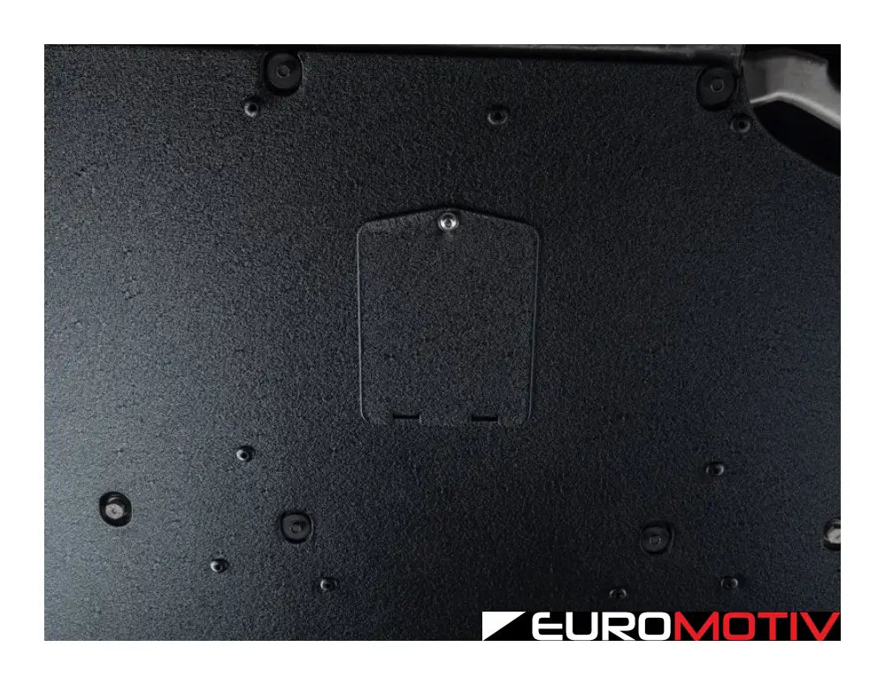 Turner Motorsport Aluminum Skid Plate Kit - Wrinkle Black Powder Coat Finish F2X/3X 2/3/4 Series