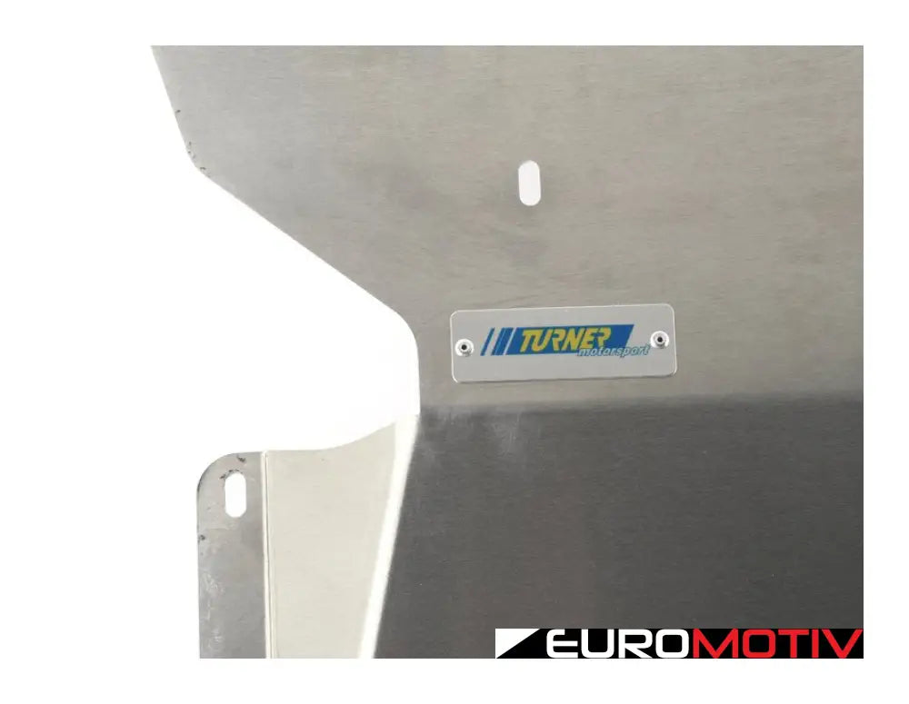 Turner Motorsport Aluminum Skid Plate - Milled Finish F2X/3X 2/3/4 Series