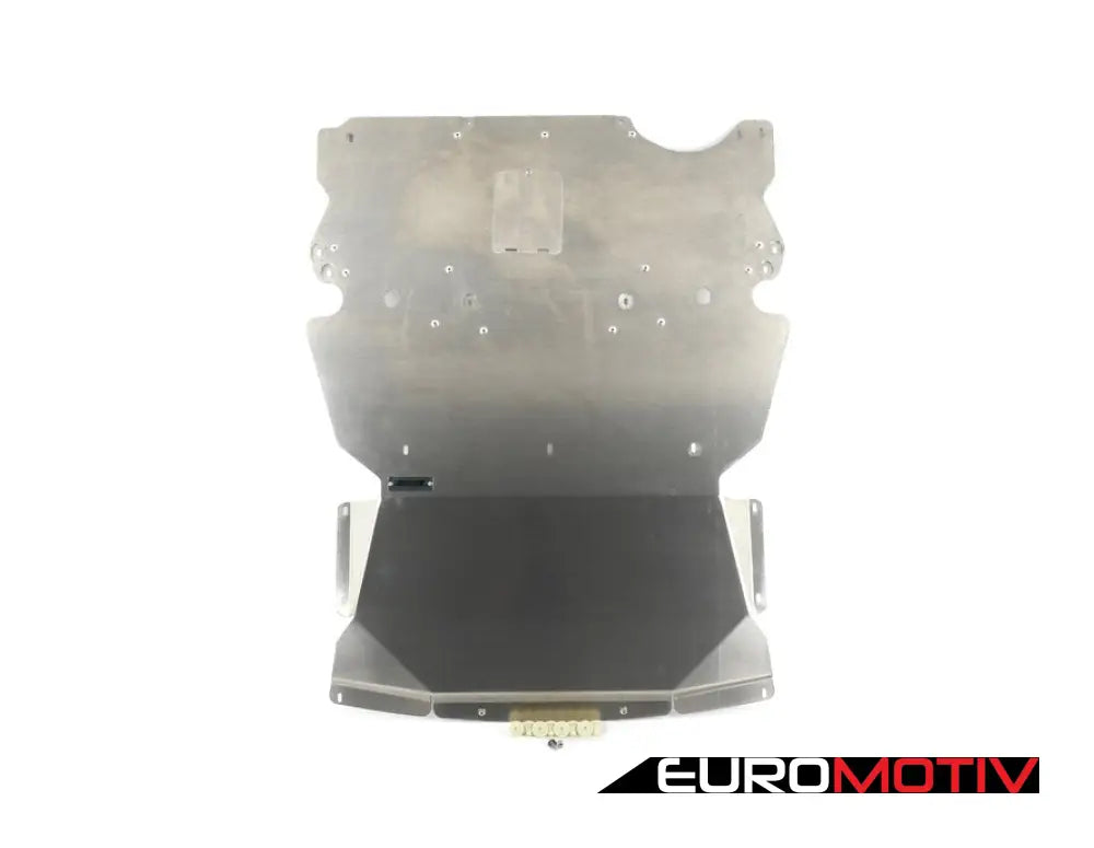 Turner Motorsport Aluminum Skid Plate - Milled Finish F2X/3X 2/3/4 Series