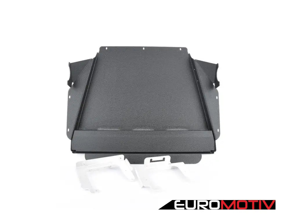 Turner Motorsport Aluminum Skid Plate - Wrinkle Black Powder Coat