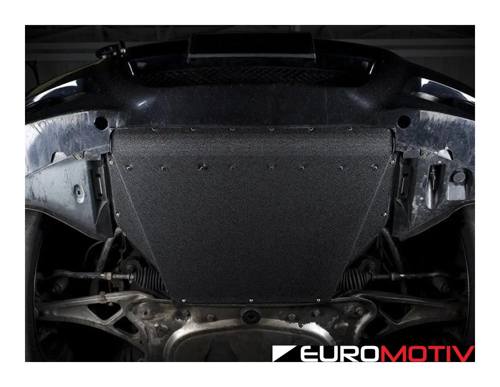 Turner Motorsport Aluminum Skid Plate - Wrinkle Black Powder Coat