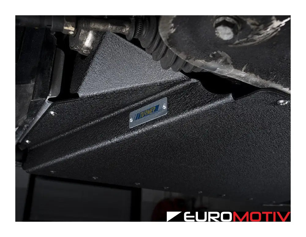 Turner Motorsport Aluminum Skid Plate - Wrinkle Black Powder Coat