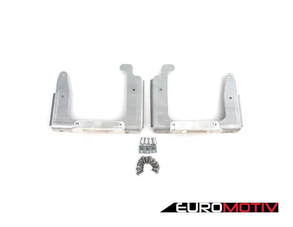 Turner Motorsport Aluminum Street Shield Skid Plate Kit - Milled Finish E46 Non-M Rwd