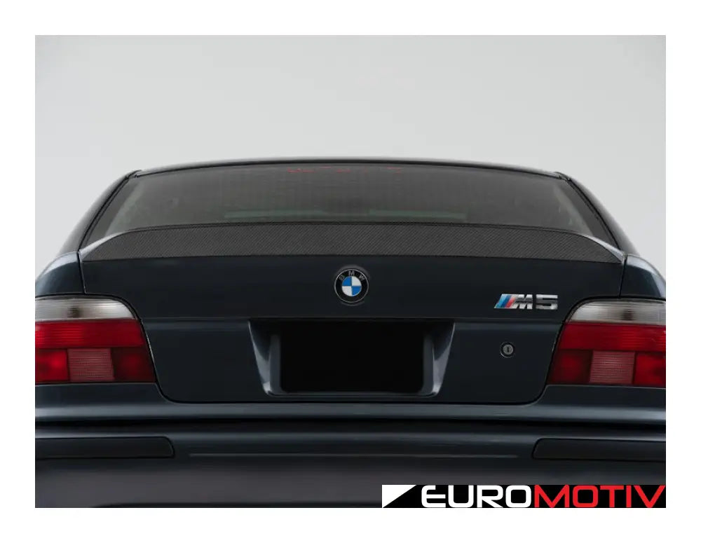 Turner Motorsport Carbon Fiber Low Kick Rear Spoiler - E39 Sedan