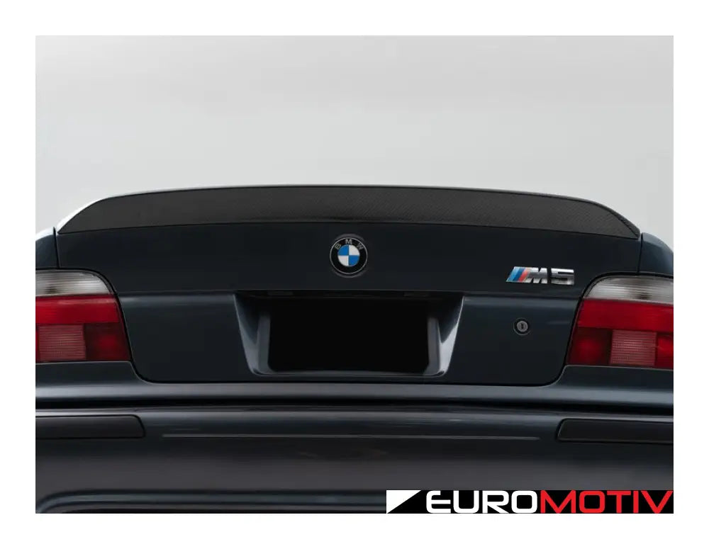 Turner Motorsport Carbon Fiber Low Kick Rear Spoiler - E39 Sedan