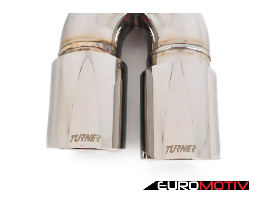 Turner Motorsport Double Wall Slash Cut Exhaust Tip - 2.5 Inlet 3.0 Od Stepped Left Mirror