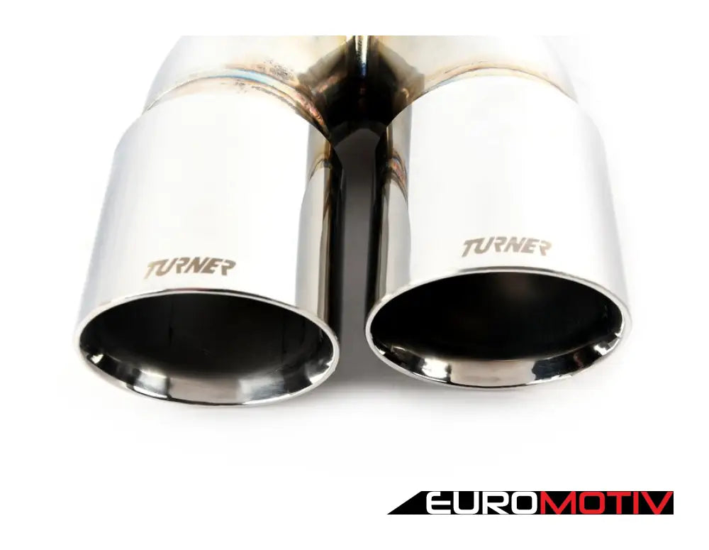 Turner Motorsport Double Wall Slash Cut Exhaust Tip - 2.5 Inlet 3.0 Od Stepped Right Mirror