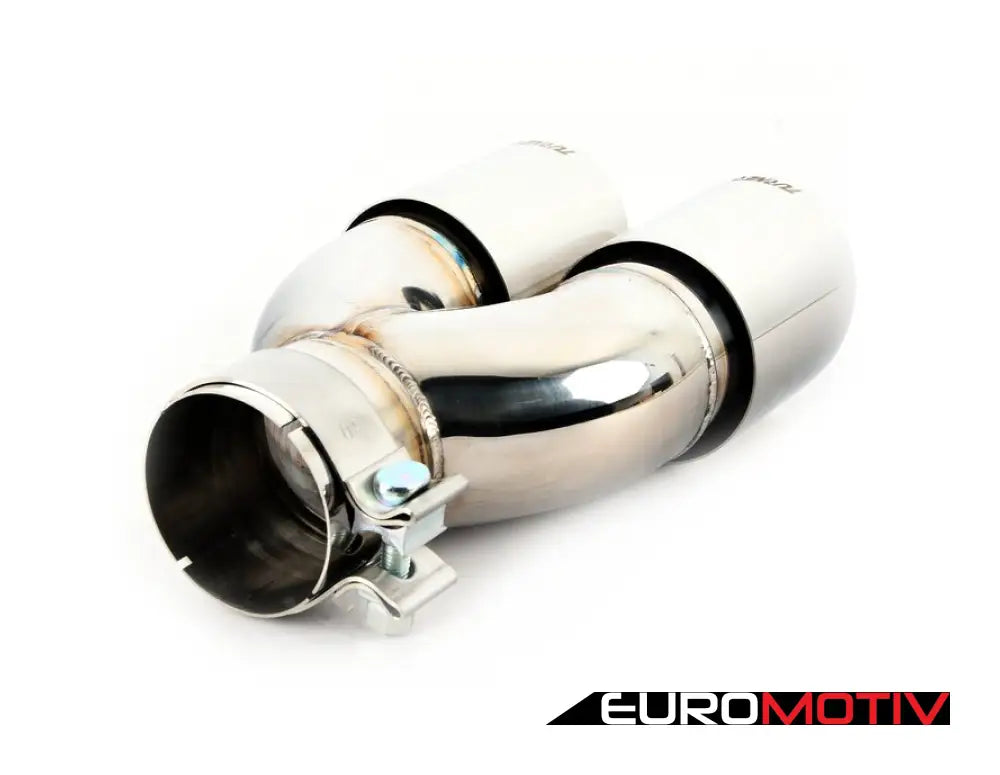 Turner Motorsport Double Wall Slash Cut Exhaust Tip - 2.5 Inlet 3.0 Od Stepped Right Mirror