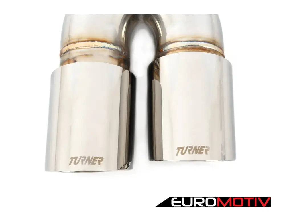 Turner Motorsport Double Wall Slash Cut Exhaust Tip - 2.5 Inlet 3.0 Od Stepped Right Mirror