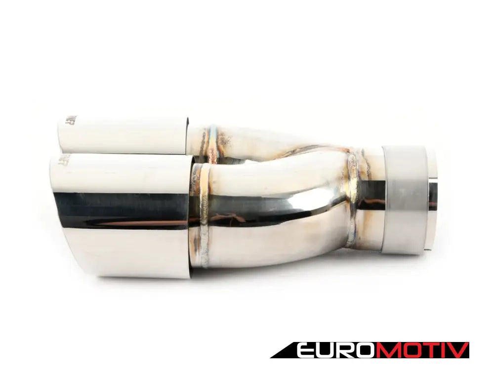 Turner Motorsport Double Wall Slash Cut Exhaust Tip - 2.5 Inlet 3.0 Od Stepped Right Mirror